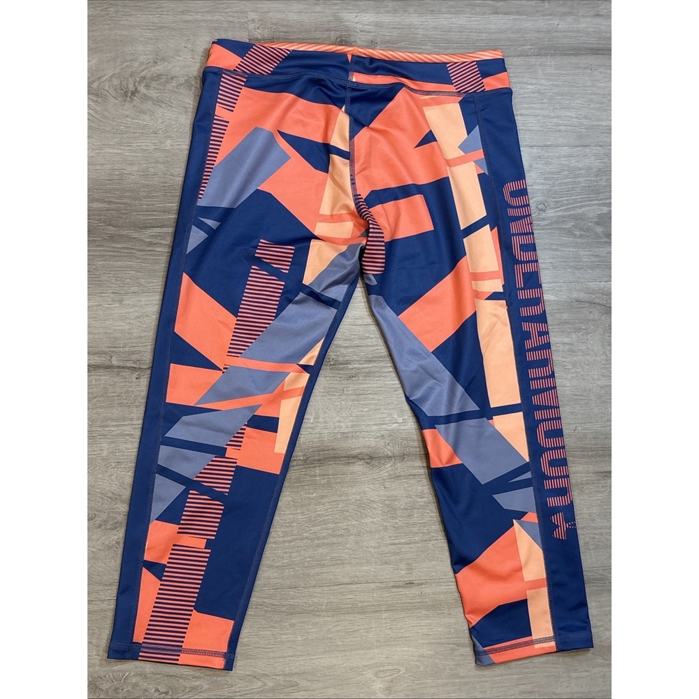 Under Armour‎ Girls Mix Master Capris Orange Blue 1289883  Size Medium - Picture 6 of 6